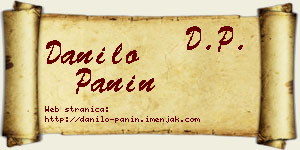 Danilo Panin vizit kartica